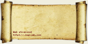 Jana Cacanović vizit kartica